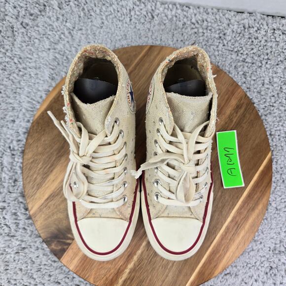 Converse CTAS All Star Lux Hi Beige Perforated Y2K Hidden Wedge Sneaker Womens 6 - Picture 6 of 13